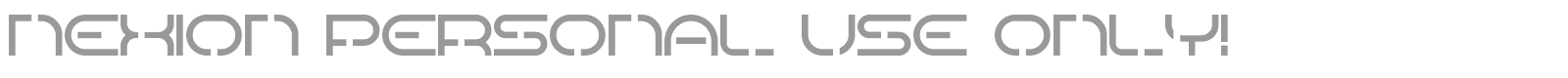 Nexion font preview